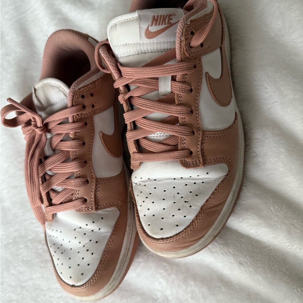 Nike Women's Blush and White Sneakers